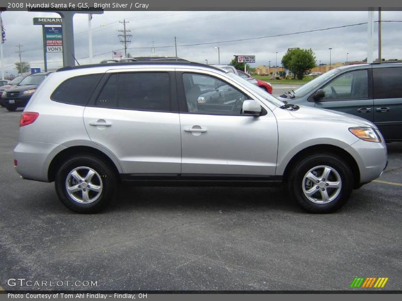 Bright Silver / Gray 2008 Hyundai Santa Fe GLS
