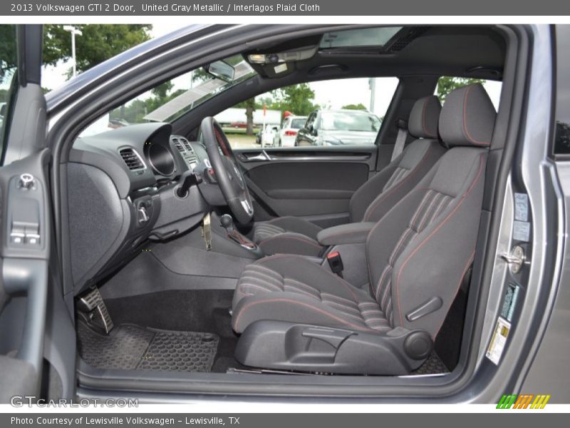 Front Seat of 2013 GTI 2 Door