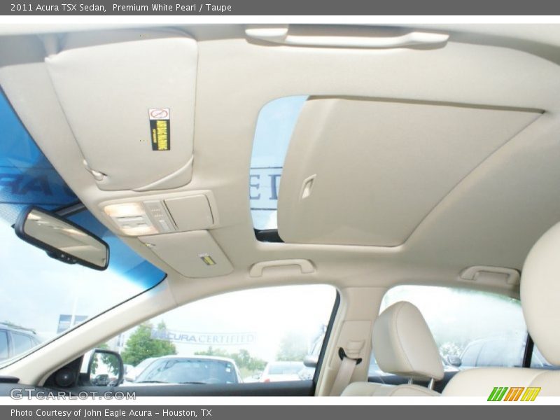 Premium White Pearl / Taupe 2011 Acura TSX Sedan