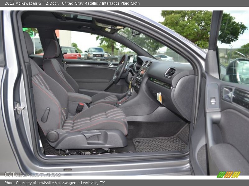 United Gray Metallic / Interlagos Plaid Cloth 2013 Volkswagen GTI 2 Door