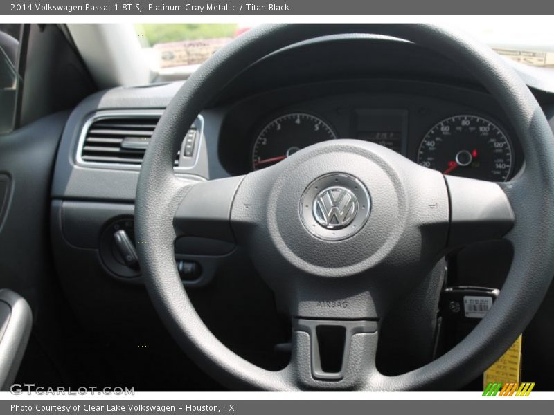 Platinum Gray Metallic / Titan Black 2014 Volkswagen Passat 1.8T S