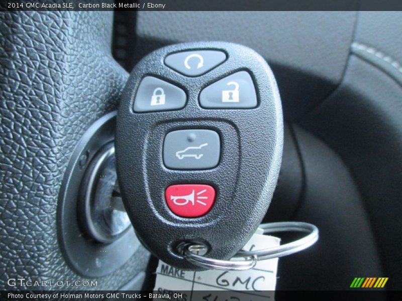 Carbon Black Metallic / Ebony 2014 GMC Acadia SLE