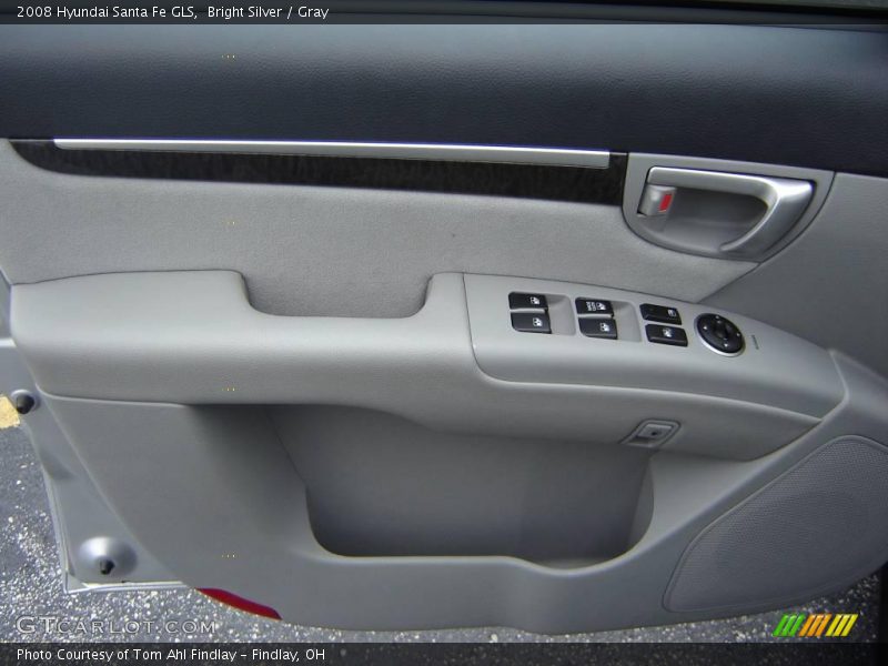 Bright Silver / Gray 2008 Hyundai Santa Fe GLS