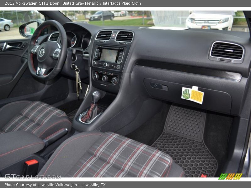 United Gray Metallic / Interlagos Plaid Cloth 2013 Volkswagen GTI 2 Door