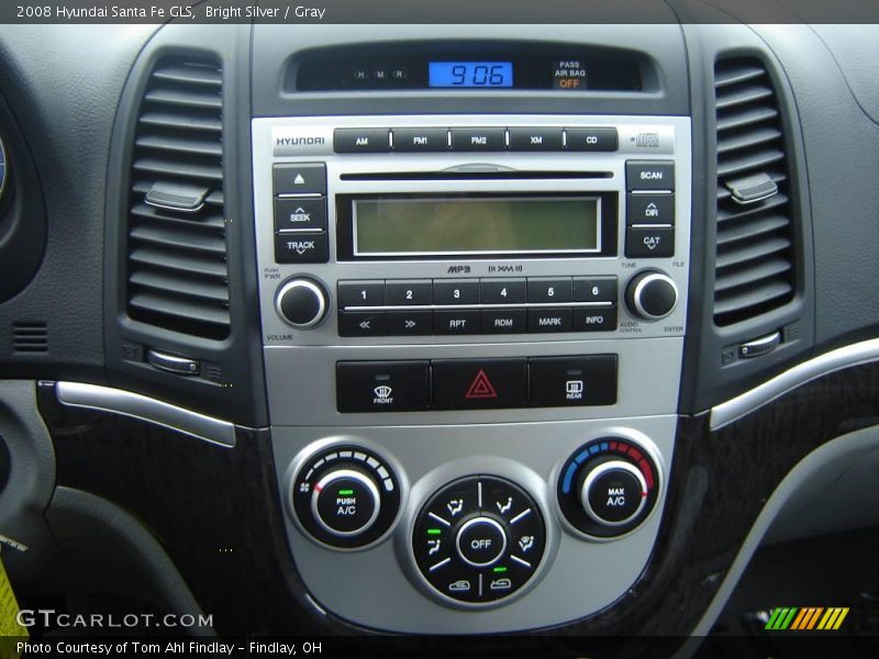Bright Silver / Gray 2008 Hyundai Santa Fe GLS
