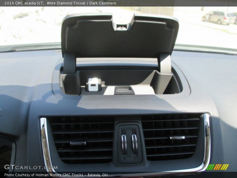 White Diamond Tricoat / Dark Cashmere 2014 GMC Acadia SLT