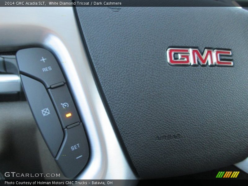 White Diamond Tricoat / Dark Cashmere 2014 GMC Acadia SLT
