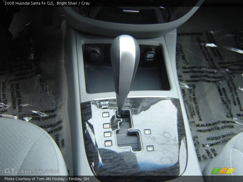Bright Silver / Gray 2008 Hyundai Santa Fe GLS