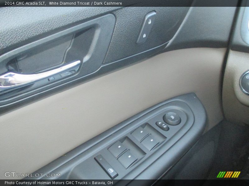 White Diamond Tricoat / Dark Cashmere 2014 GMC Acadia SLT