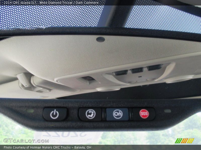 White Diamond Tricoat / Dark Cashmere 2014 GMC Acadia SLT
