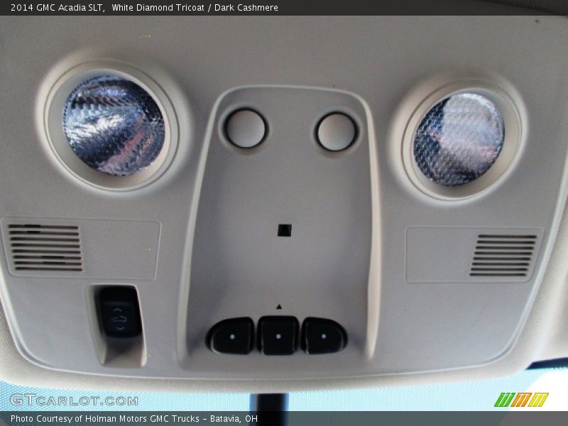 White Diamond Tricoat / Dark Cashmere 2014 GMC Acadia SLT