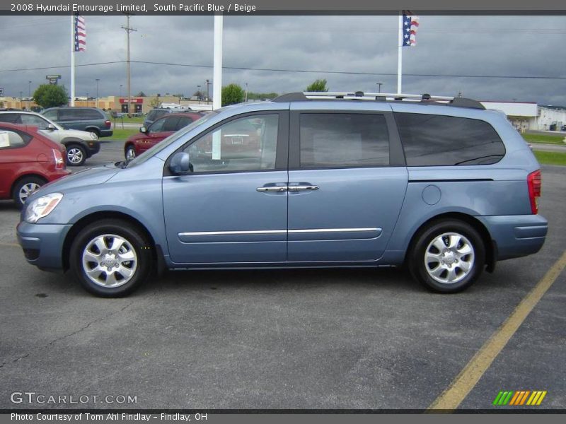 South Pacific Blue / Beige 2008 Hyundai Entourage Limited