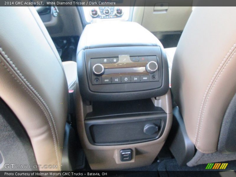 White Diamond Tricoat / Dark Cashmere 2014 GMC Acadia SLT