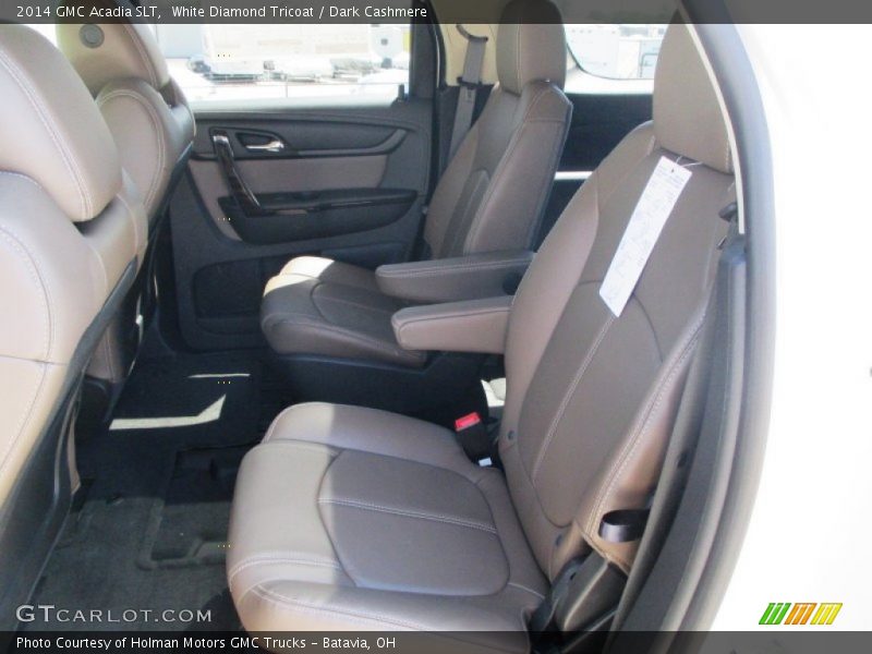 White Diamond Tricoat / Dark Cashmere 2014 GMC Acadia SLT