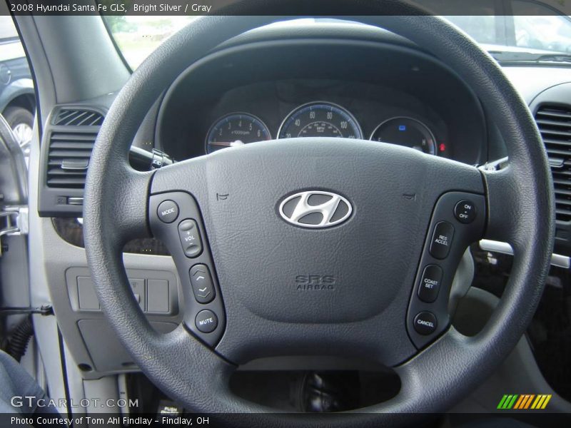 Bright Silver / Gray 2008 Hyundai Santa Fe GLS