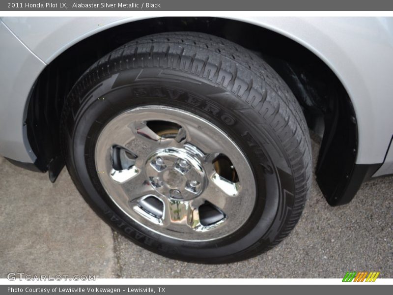 Alabaster Silver Metallic / Black 2011 Honda Pilot LX