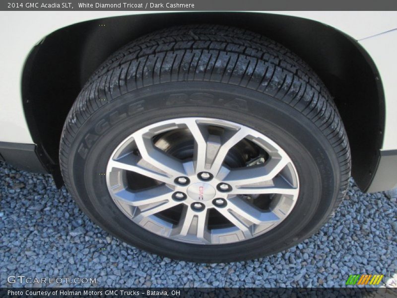 White Diamond Tricoat / Dark Cashmere 2014 GMC Acadia SLT