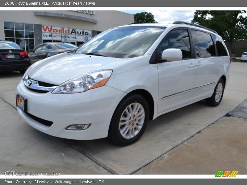 Arctic Frost Pearl / Fawn 2008 Toyota Sienna XLE