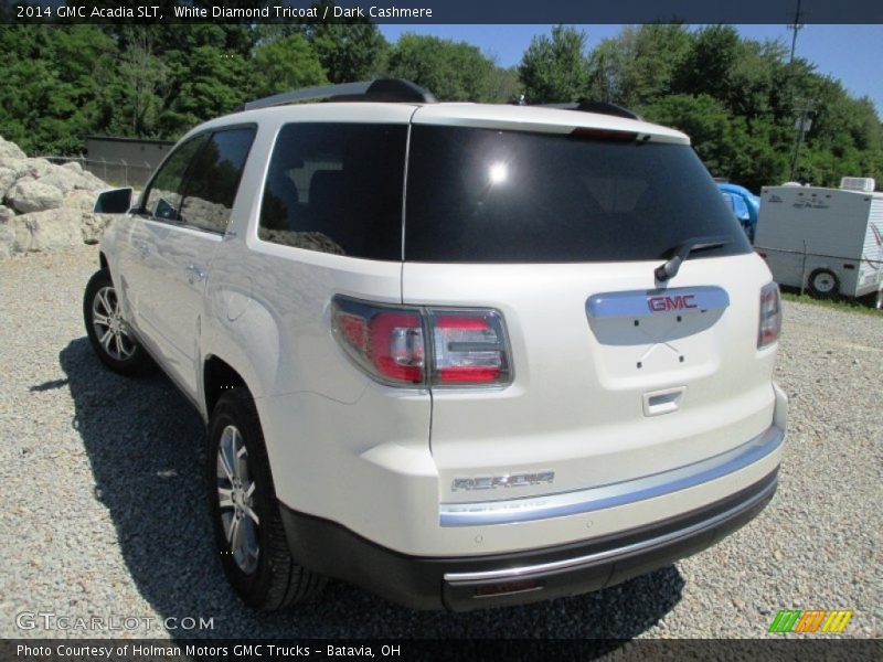 White Diamond Tricoat / Dark Cashmere 2014 GMC Acadia SLT