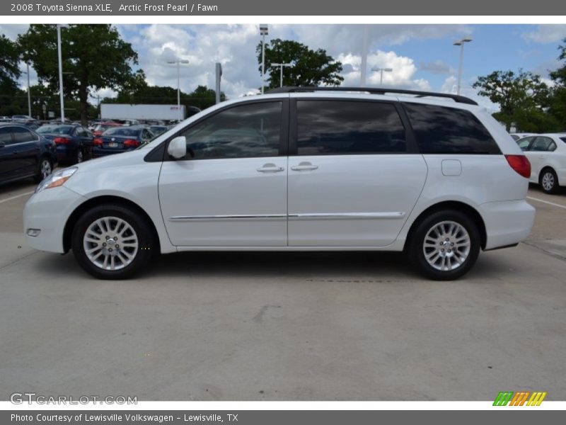 Arctic Frost Pearl / Fawn 2008 Toyota Sienna XLE