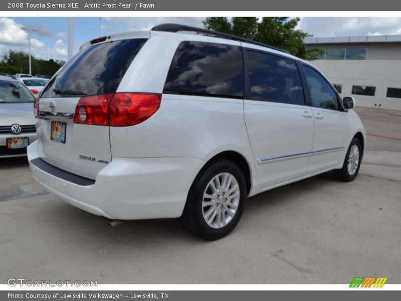 Arctic Frost Pearl / Fawn 2008 Toyota Sienna XLE