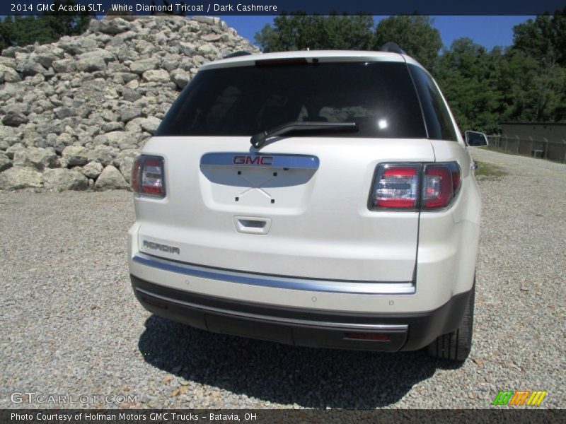 White Diamond Tricoat / Dark Cashmere 2014 GMC Acadia SLT