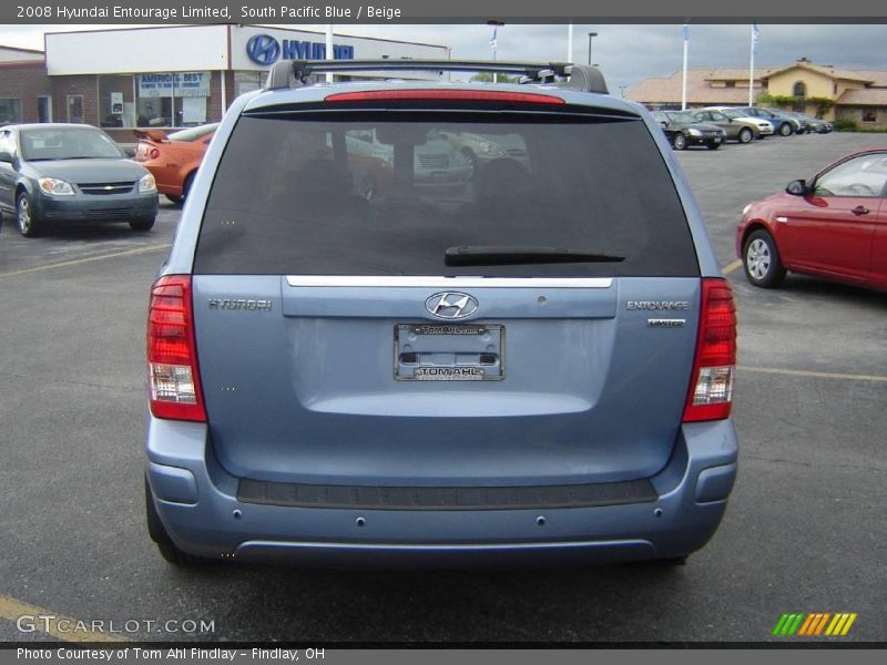 South Pacific Blue / Beige 2008 Hyundai Entourage Limited