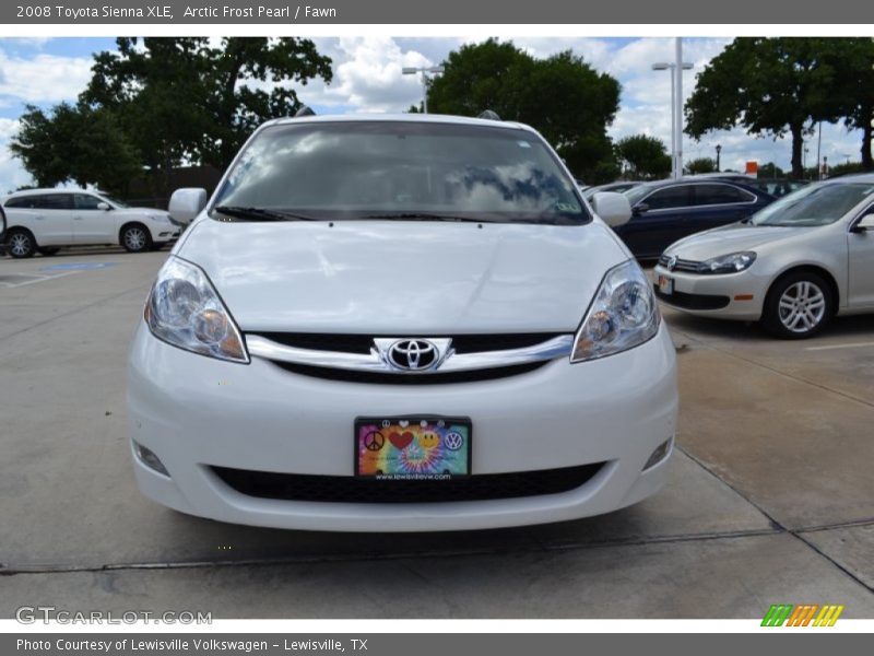 Arctic Frost Pearl / Fawn 2008 Toyota Sienna XLE