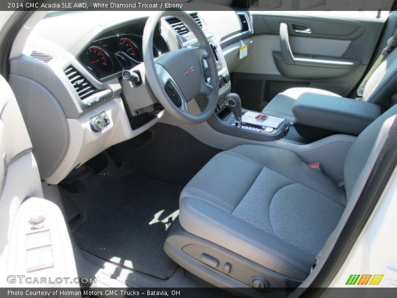 White Diamond Tricoat / Ebony 2014 GMC Acadia SLE AWD