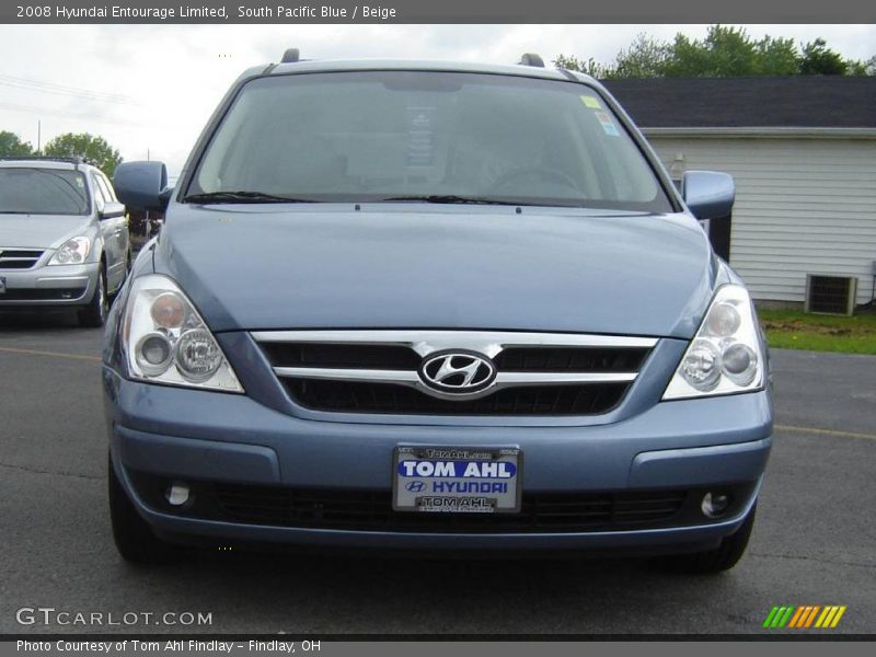 South Pacific Blue / Beige 2008 Hyundai Entourage Limited