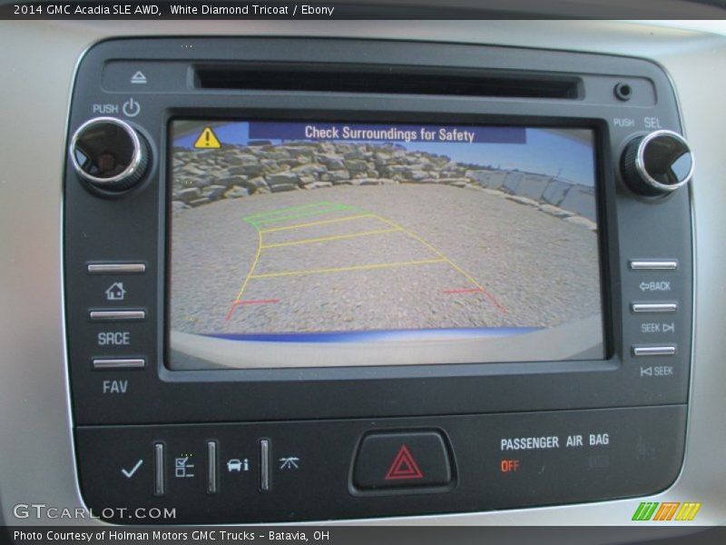White Diamond Tricoat / Ebony 2014 GMC Acadia SLE AWD