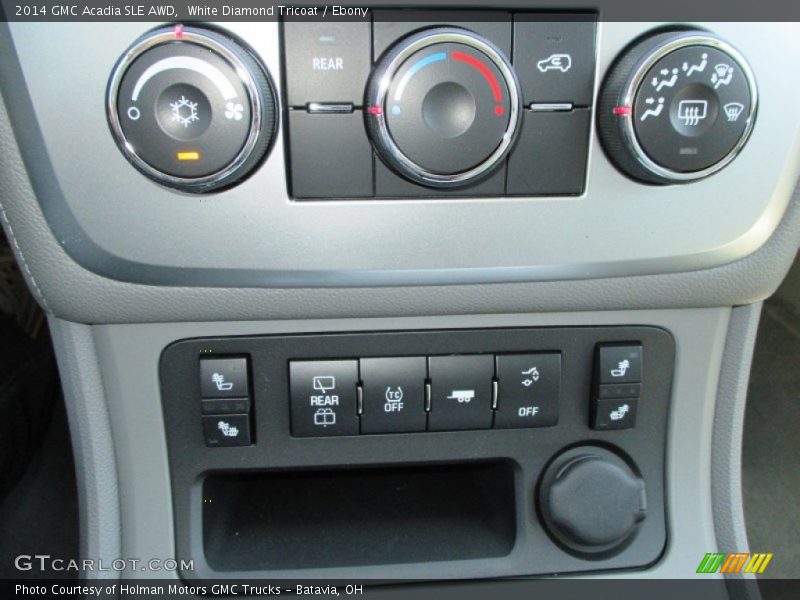 White Diamond Tricoat / Ebony 2014 GMC Acadia SLE AWD