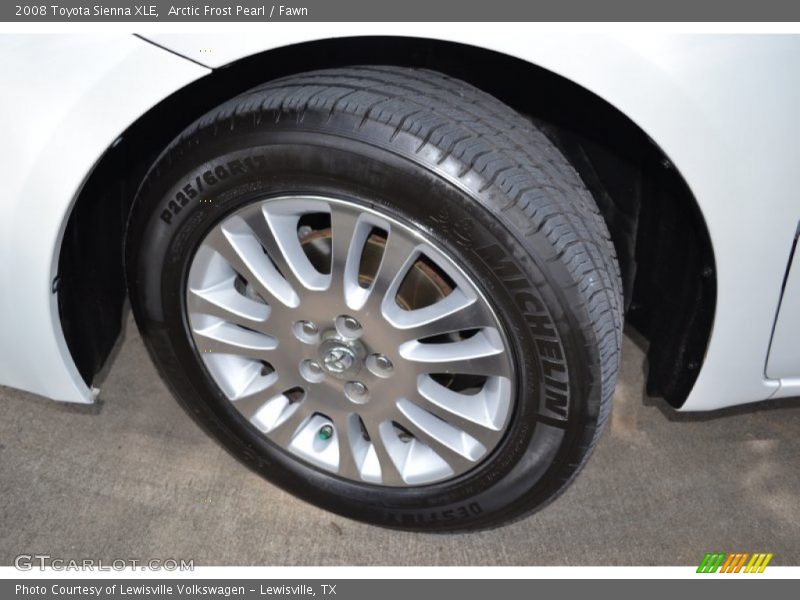 Arctic Frost Pearl / Fawn 2008 Toyota Sienna XLE