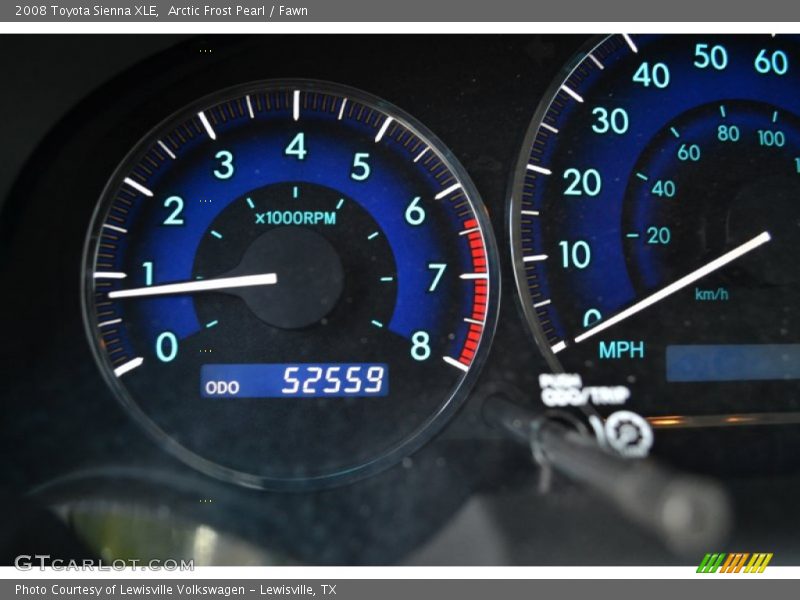 Arctic Frost Pearl / Fawn 2008 Toyota Sienna XLE