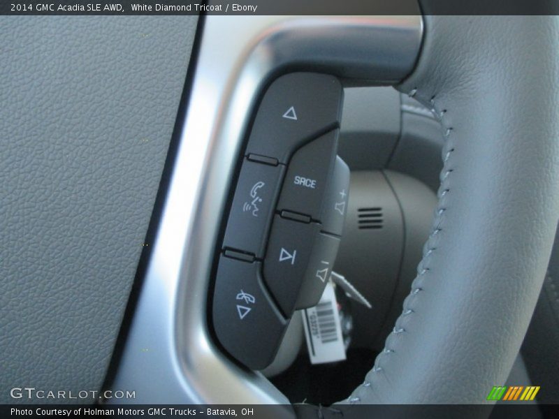 White Diamond Tricoat / Ebony 2014 GMC Acadia SLE AWD