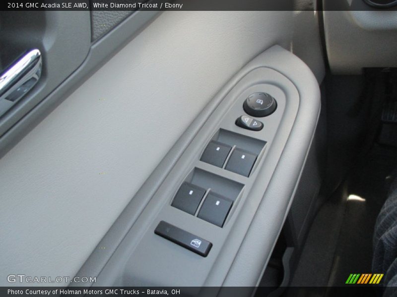 White Diamond Tricoat / Ebony 2014 GMC Acadia SLE AWD