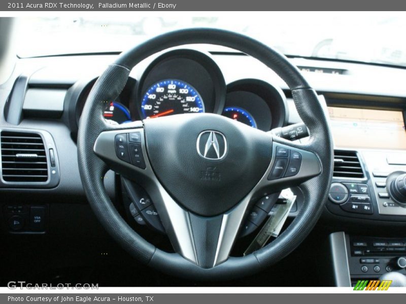 Palladium Metallic / Ebony 2011 Acura RDX Technology