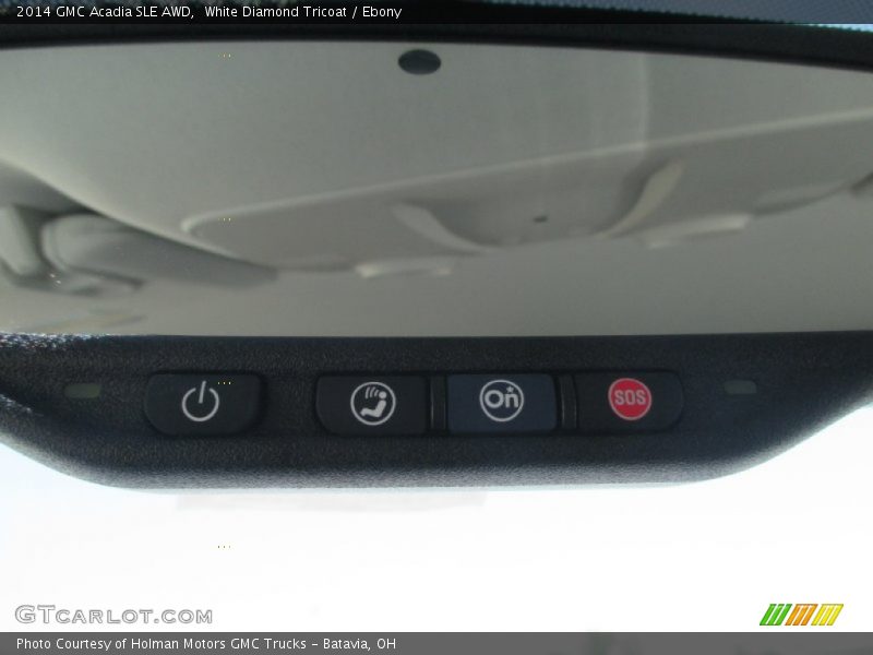 White Diamond Tricoat / Ebony 2014 GMC Acadia SLE AWD