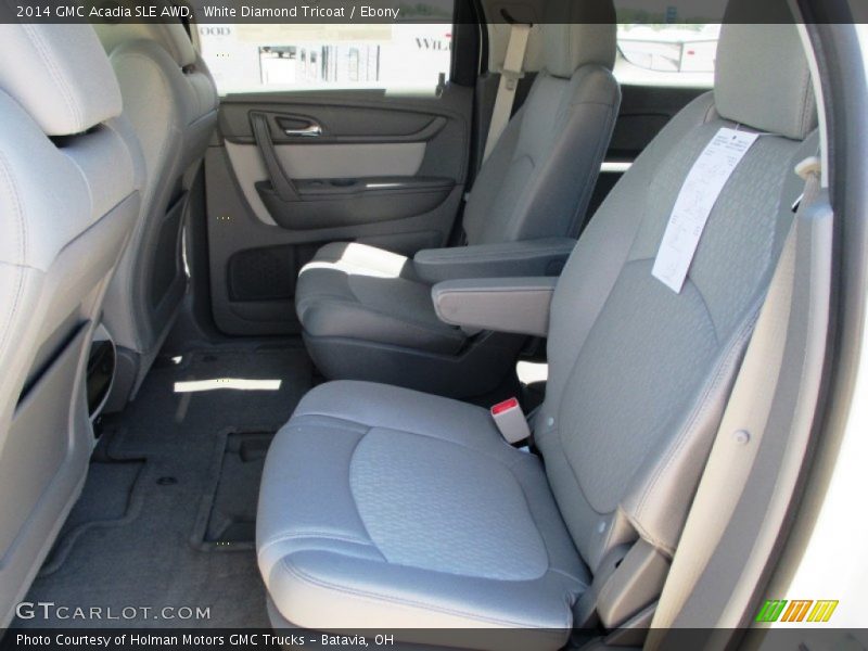 White Diamond Tricoat / Ebony 2014 GMC Acadia SLE AWD