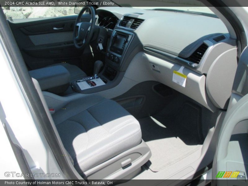 White Diamond Tricoat / Ebony 2014 GMC Acadia SLE AWD