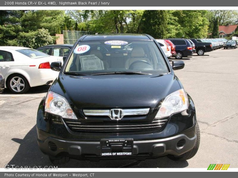 Nighthawk Black Pearl / Ivory 2008 Honda CR-V EX-L 4WD