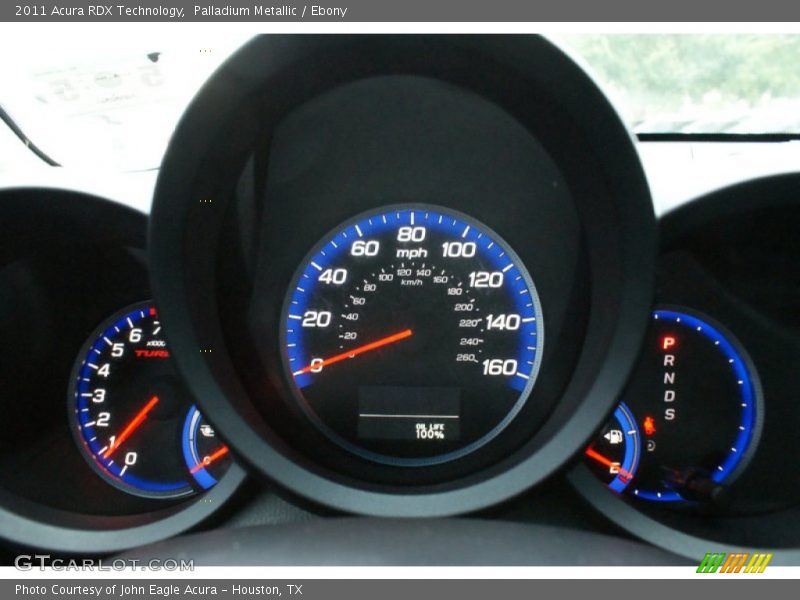 Palladium Metallic / Ebony 2011 Acura RDX Technology