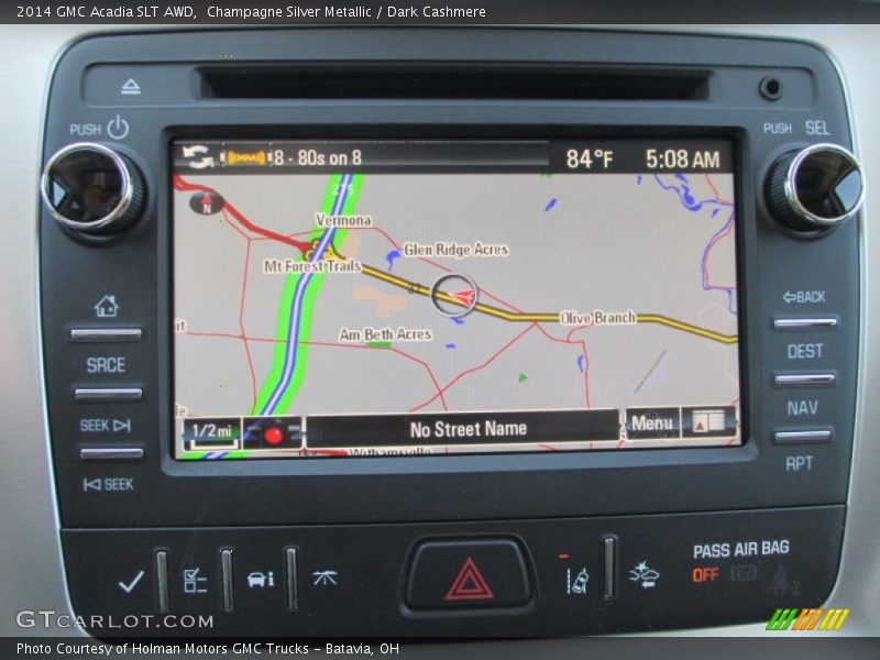 Navigation of 2014 Acadia SLT AWD