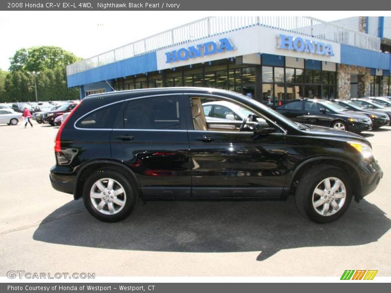 Nighthawk Black Pearl / Ivory 2008 Honda CR-V EX-L 4WD