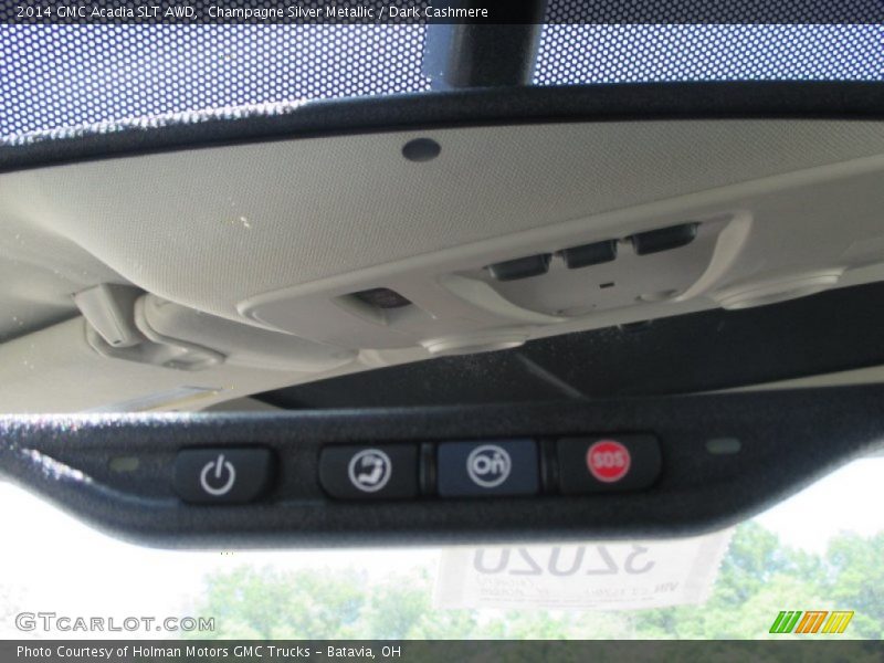 Champagne Silver Metallic / Dark Cashmere 2014 GMC Acadia SLT AWD