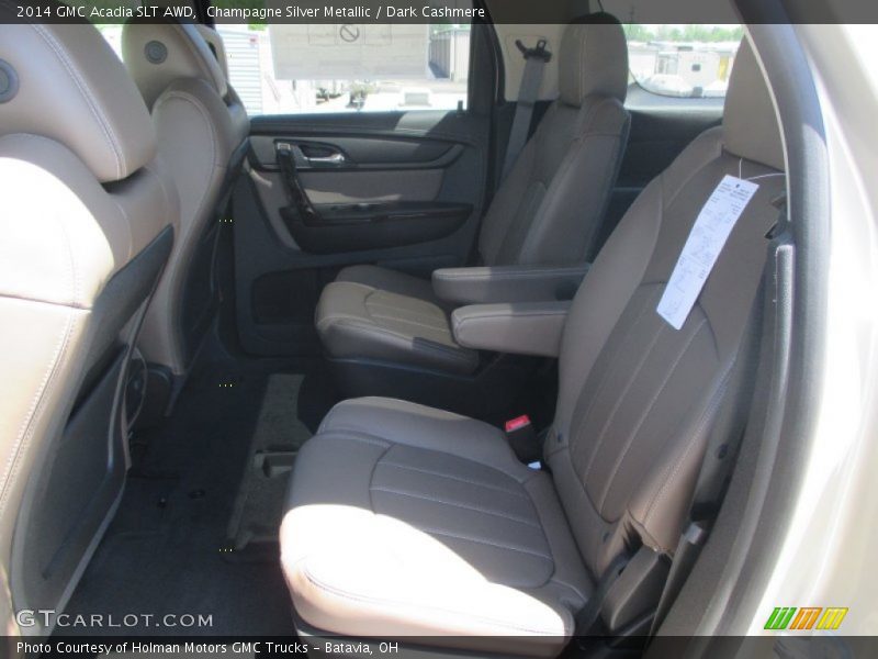 Champagne Silver Metallic / Dark Cashmere 2014 GMC Acadia SLT AWD