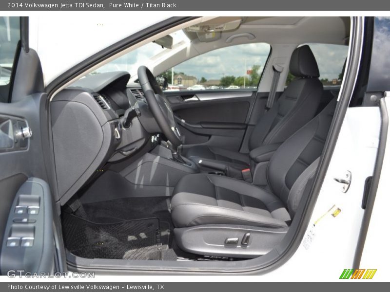 Pure White / Titan Black 2014 Volkswagen Jetta TDI Sedan