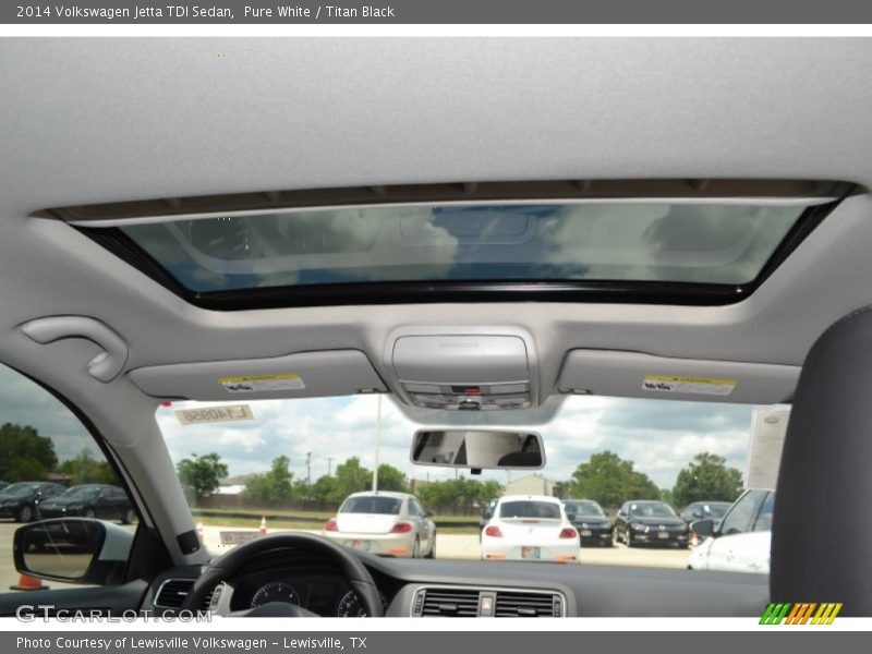 Pure White / Titan Black 2014 Volkswagen Jetta TDI Sedan