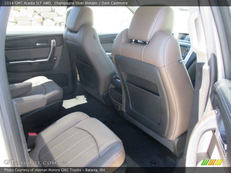 Champagne Silver Metallic / Dark Cashmere 2014 GMC Acadia SLT AWD