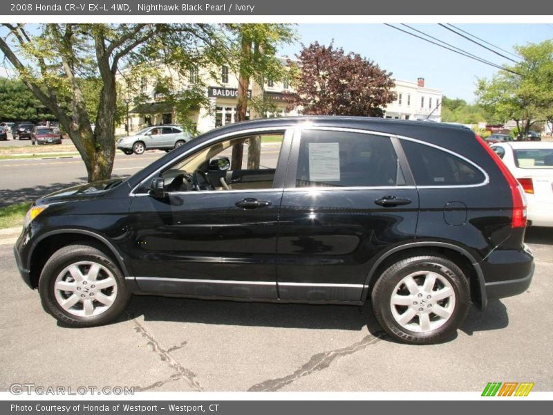 Nighthawk Black Pearl / Ivory 2008 Honda CR-V EX-L 4WD